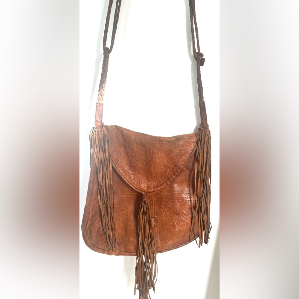 Boho leather bag
